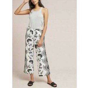 ett:twa By Anthro Palazzo Wide-Leg Cropped Pants